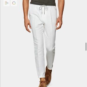 Suit Supply White Linen Pants - Italian